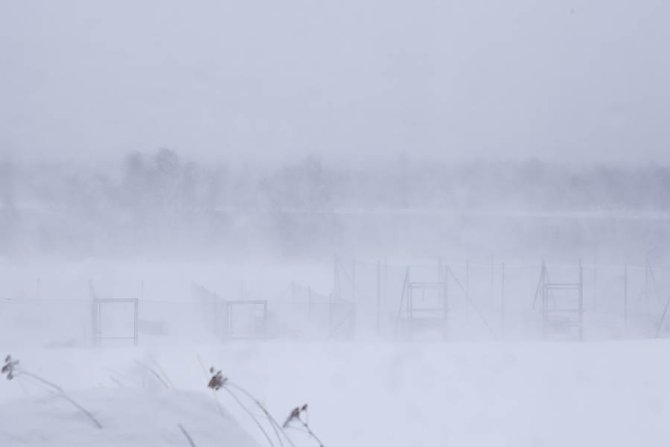 Schneesturm in Innset
